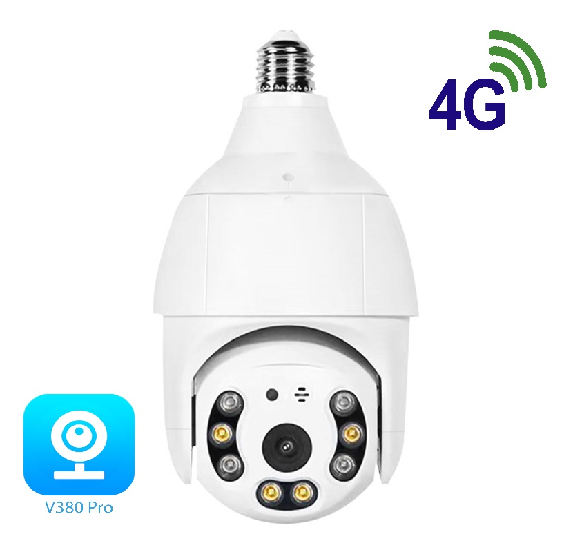 دوربین ضدآب لامپی چرخشی سیمکارتی 4G - ایمن فروش ( آرشانوین )